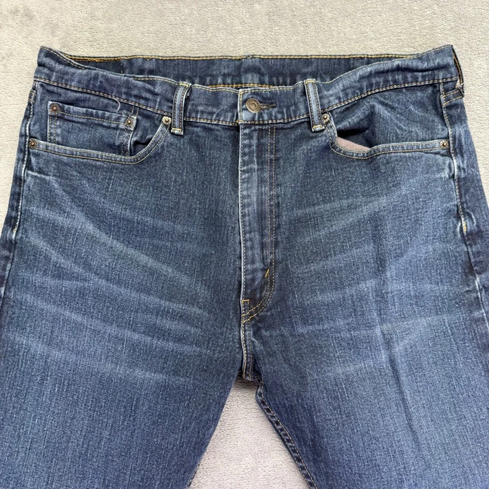 Levi Strauss 505 Mens Jeans‎ Dark Wash Straight Fit Size 38x30